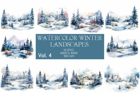 Capture Winter's Quiet Beauty with Watercolor Illustrations
