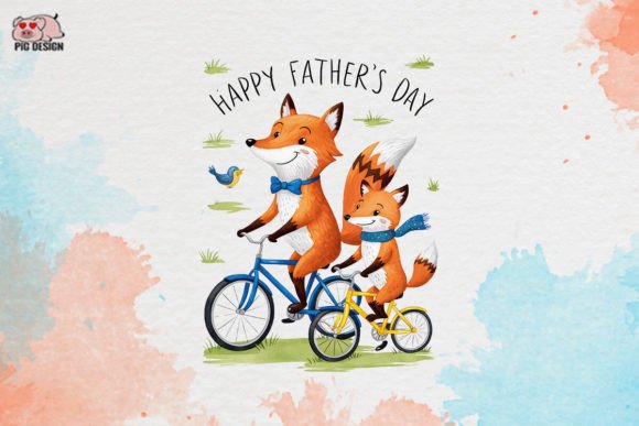 Celebrate Dad with Adorable Fox Clipart for Your Projects