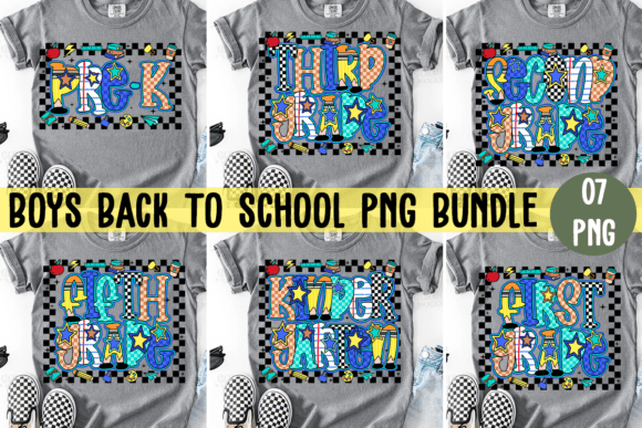 Checkerboard & Hearts: A Back to School Design Bundle