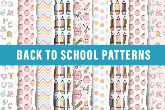 Creative Design Ideas with Back to School Digital Papers Patterns