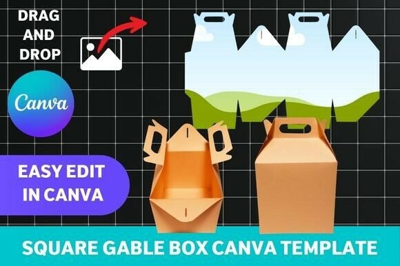 Designing Memorable Packaging with Square Gable Box Canva Template