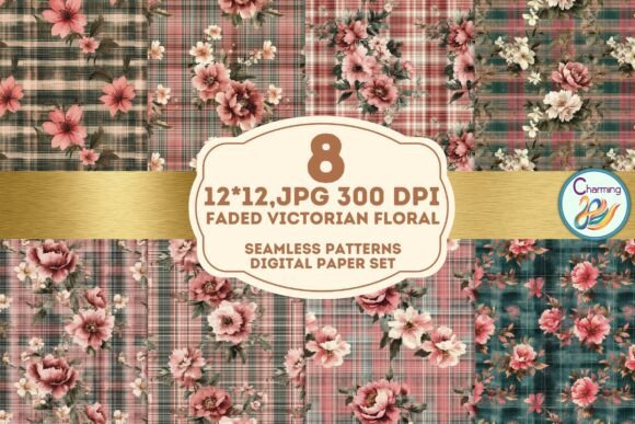 Seamless Paper: Faded Victorian Floral for Timeless Design