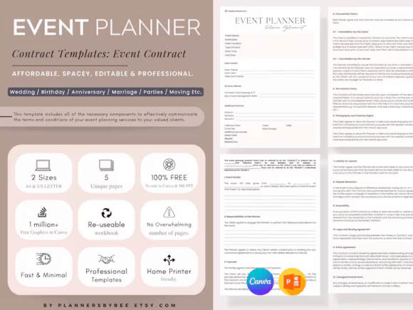 Streamline Your Business with This Event Planner Contract Template