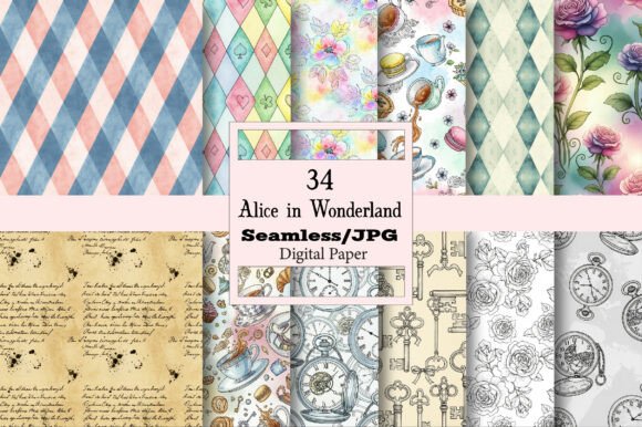 Unlocking Whimsy: The Alice in Wonderland Patterns Pack