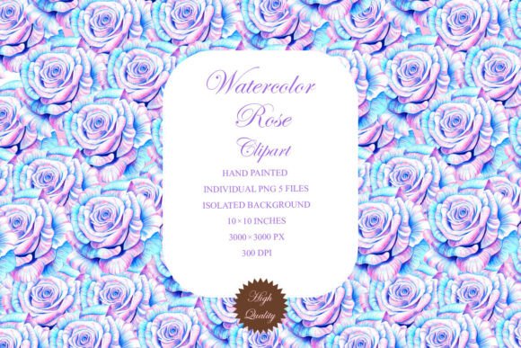 Watercolor Rose Clipart: The Perfect Sublimation Asset for Creatives