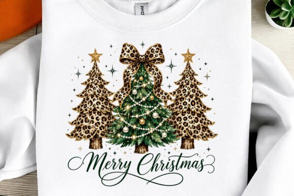 Wild Holiday Style: Leopard Print Christmas Tree Sublimation