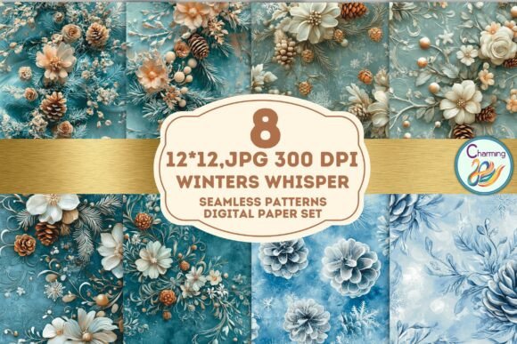 Winter's Whisper Seamless Patterns: A Designer's Frosty Toolkit